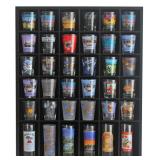 Black Shot Glass Display Case 36 Slots