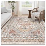 8x10 Area Rugs for Living Room Non Slip Backing