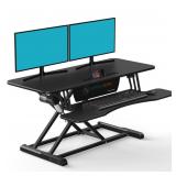 Electric Standing Desk Converter for Dual
