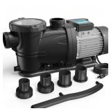 3 HP Pool Pump  8964GPH  115V  2 Adapters