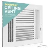 14 in  X 14 in  4 Way Air Vent Covers for Home
