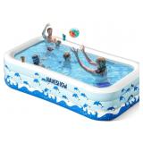Inflatable Pool with Seats  Size 130 x 72  x 22