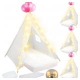 4 Set Kids Teepee Tent Bulk with Light String