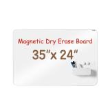 Deli Magnetic Dry Erase White Board  24 x24