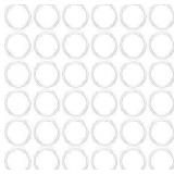 100Pcs Anti Allergy 20G Unisex Plastic Hoop Ears