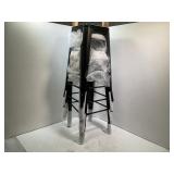 YOUNIKE Metal Barstools Set of 4 30 Inches