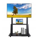 Mobile TV Cart Rolling Floor Stand for 32 75