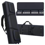 88 Key Keyboard Case with Wheels  53 x14 5 x7