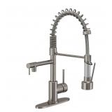 All Copper Kitchen Faucet with Drop Down Sprayer