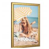 OFFSITE Wood 24x36 Poster Frame Gold  Ornate