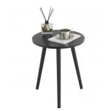 OFFSITE AWASEN Round End Table  Black Side Table