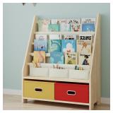 OFFSITE 4 Tier Kids Book Shelf  Wooden Kids Book