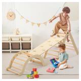 OFFSITE Wooden Pikler Triangle Set   7 in 1