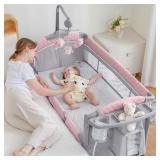 OFFSITE ADOVEL Baby Bassinet Bedside Crib  Pack