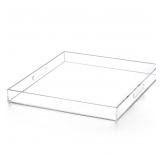 OFFSITE Extra Large Clear Modern Acrylic Ottoman