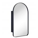 OFFSITE Matt Black Arched Recessed Bathroom