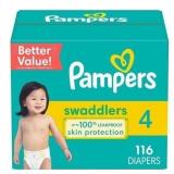 OFFSITE Pampers Swaddlers Diapers  Size 4  116