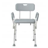 Medline Shower Chair with Back and Padded Arms