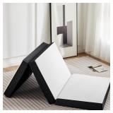 OLIXIS Tri fold Memory Foam Mattress   3 Inch