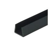 Outwater Plastics Black 1 2   Styrene Plastic U