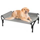 Elevated Cooling Dog Bed 44in Outdoor Raised Dog