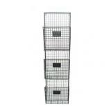 Black Wired 3 Tier Wall File Holder