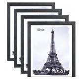 VCK 16x20 Poster Frame 4 Pack  Black Solid Wood