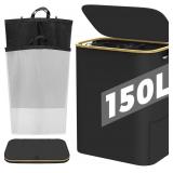 Laundry Hamper with Lid  Large Basket for