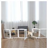 Free Standing Panel Dog Gate with Door for