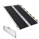4FT Wheelchair Ramp  600 lbs Capacity Non Slip