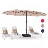 PHI VILLA 15ft Large Patio Umbrellas with Base