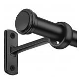 1 Inch Curtain Rods  Black Curtain Rods  Curtain