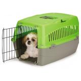 Carry Me Pet Crate Medium Green Green Medium