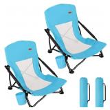 TOBTOS Low Beach Chair  Beach Chairs for Adults