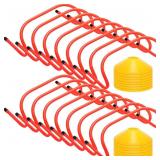 Jerify 16 Pcs Agility Speed Training Hurdles