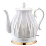 Ceramic Electric Kettle Set with Infuser  and 4