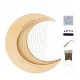 Lyre Harp 15 Metal Strings Lyra Harp Moon Design