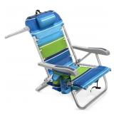 Homevative Cooler  Folding Backpack Beach Chair