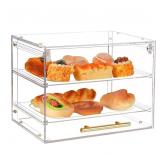 Pastry Display Case  2 Tier Acrylic Bread Box