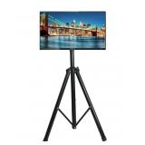 Black Tripod TV Display Portable Floor Stand