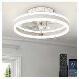 Low Profile 15 7  LED Small Ceiling Fan with