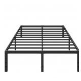 Black King Size Metal Platform Bed Frame with