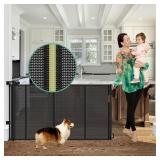 Reinforced 60  Wide Retractable Baby Gates with