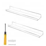 Floating Shelves 24 inch Acrylic Wall Ledge