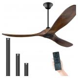 Modern Ceiling Fan No Light 60  Outdoor Ceiling