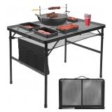 Folding Grill Table  3x2 FT Portable Camping