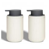 Ceramic Hand Soap Pump Foam Dispenser Beige 2