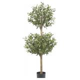 Nearly Natural 5309 Olive Double Topiary Silk
