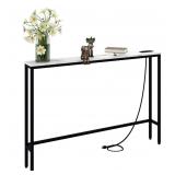 5 9  Skinny Console Table with Outlet  47  Sllm