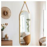 16 x48  Oval Full Length Mirror with Leather